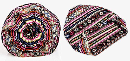 XYIYI Womens Chemo Headwear Hats Cotton Slouchy Beanie Cap Scarf - color: Stripe