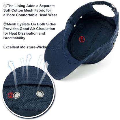 Loneshark Water Resistant Military Hat Quick Dry Cadet Cap Army Flat Top - color: Square-logo-navy