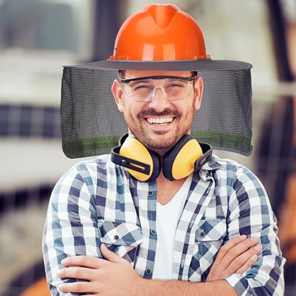 UNCO Industrial Hard Hat Sun Shield, Grey, Mesh, Reflective, Full & Standard Brim, Hard Hat Accessory - color: Grey, size: 1 Pack