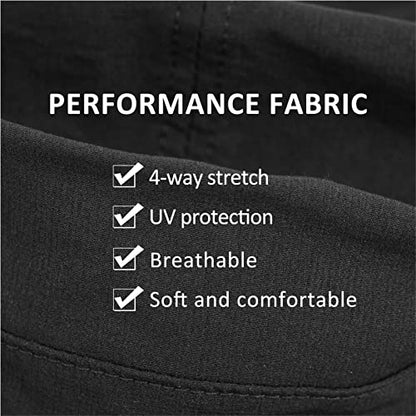 GADIEMKENSD Stretch Army Cap Cadet Military Hats Flat Top Baseball Cap Short Bill Breathable - color: Black
