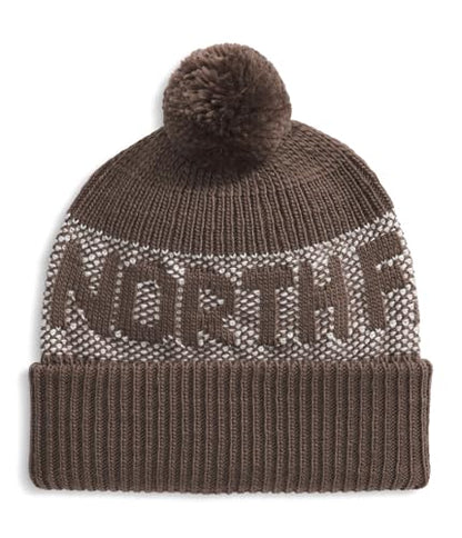 The North Face Unisex Adult Retro Cabin Beanie - color: Smokey Brown/White Dune