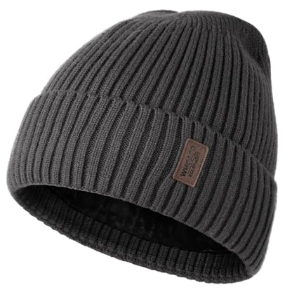 Wmcaps Winter Beanie for Men Women Fleece Lined Hat Warm Cuffed - color: Linen Ash