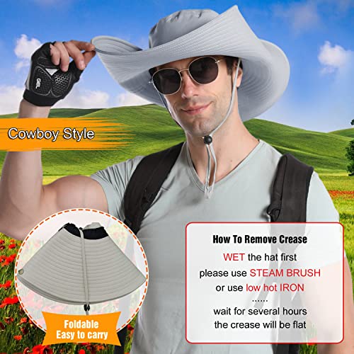 HUAMULAN Men Wide Brim Sun Hat Summer Outdoor Women Bucket Fishing Hats - color: A1-qianhui
