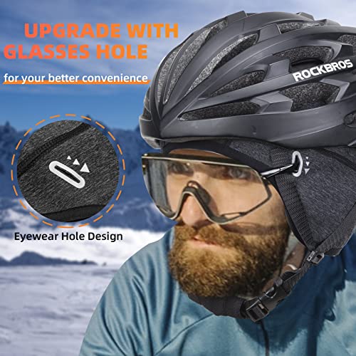 ROCKBROS Winter Cycling Caps for Men Women Windproof Sun Visor - style: No Sun Visor Style One-2 Packs