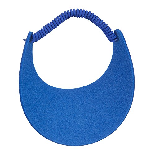 Fabric Foam Sun String Visor - color: Royal