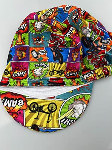 Funny Cycling Cap - Polyester Cartoon Cycling Hat-Under Helmet - Cycling Helmet Liner Breathable&Sweat Uptake - color: B6