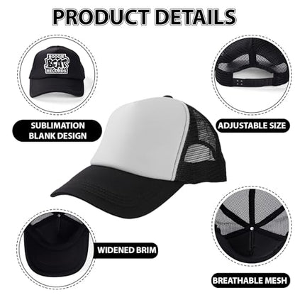 15 Pack Trucker Hats Bulk Sublimation Blanks Wholesale Mesh Baseball Cap DIY Custom Hats for Men Women - color: Rose Red