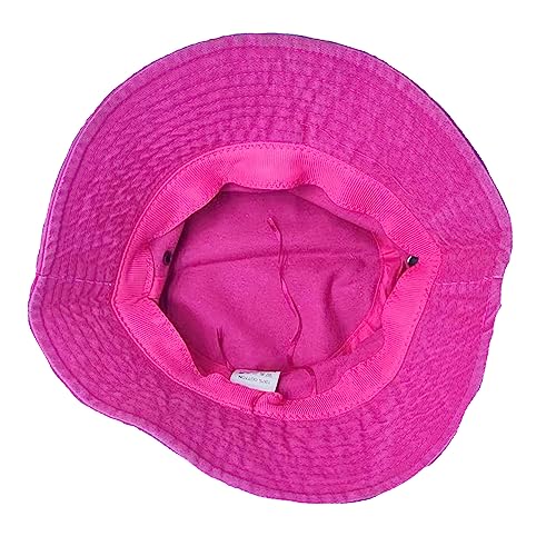 Premium Cotton Bucket Hats,Packable Hats for Men Women,Summer Bucket Hat,Fishing Sun Hats - color: Rose