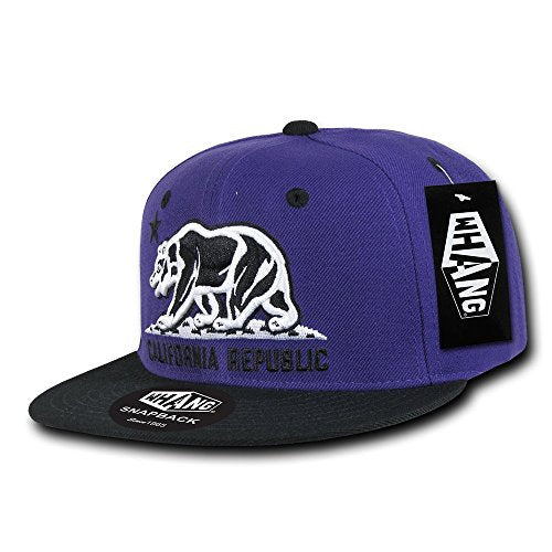 Whang Snapbacks - color: Purple/Black