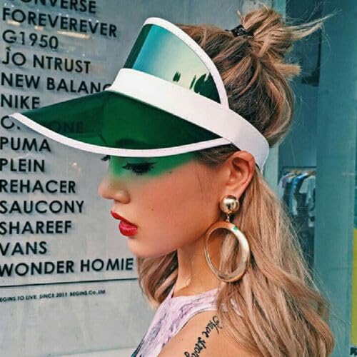Boolavard Sun Visor Hats Cap Sports Beach Tennis Golf Headwear for Women Men - color: Pink