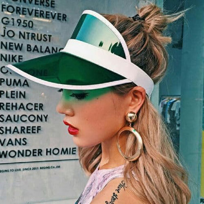 Boolavard Sun Visor Hats Cap Sports Beach Tennis Golf Headwear for Women Men - color: Pink
