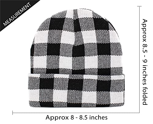 Lumberjack Plaid Aviator Trapper Hat Trooper Ear Flaps Ushanka Eskimo Cold - color: Black White Buffalo Plaid