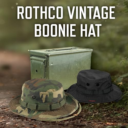 Boonie Hat - color: Woodland Camo, size: 7 1/4