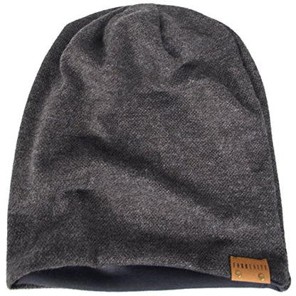 VECRY Men's Slouch Beanie Skull Cap Long Baggy Hip-Hop Winter Summer Hat - color: Grey