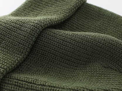 Connectyle 2 Pack Classic Cuffed Beanie Hat for Men & Women Warm Winter Knit Hat Thick Beanies Skull Cap Acrylic Watch Cap - color: Black+army Green