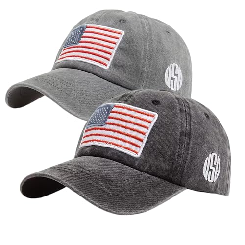 American Flag Baseball Cap, Unisex Adjustable Hat for Outdoor Daily Wear