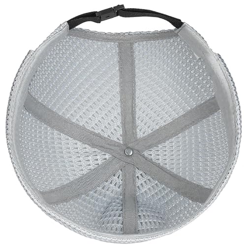 Mens Mesh Brimless Cap with No Brim, Summer Docker Cap Beanie Hat Flip Sailor Skullcap Breathable - color: Light Grey