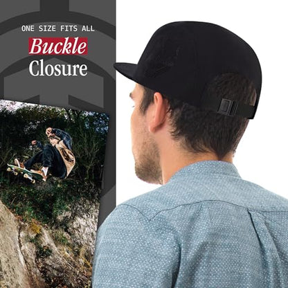 Element Unisex Adult Element Camper Hat, Adult Strapback with Slight Curved Brim - color: Black