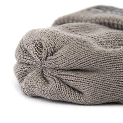 UNDERCONTROL Winter Trawler Fisherman Beanie Men Women Unisex Stylish Plain Docker Skull Hat Roll up Watch Cap Color Pack - color: Grey