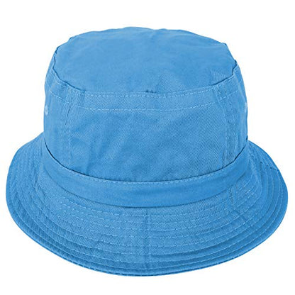 Armycrew Pigment Dyed Washed 100% Cotton Unisex Bucket Hat - color: Periwinkle