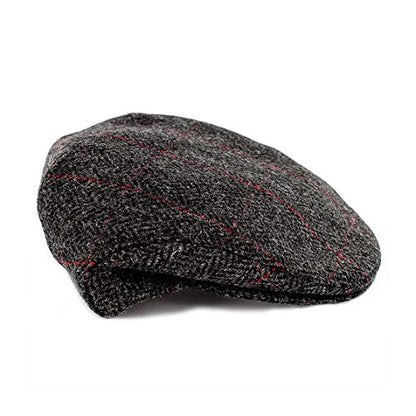 Irish Trinity Flat Cap, Green Tweed - color: 31 Charcoal Gray, size: X-Large
