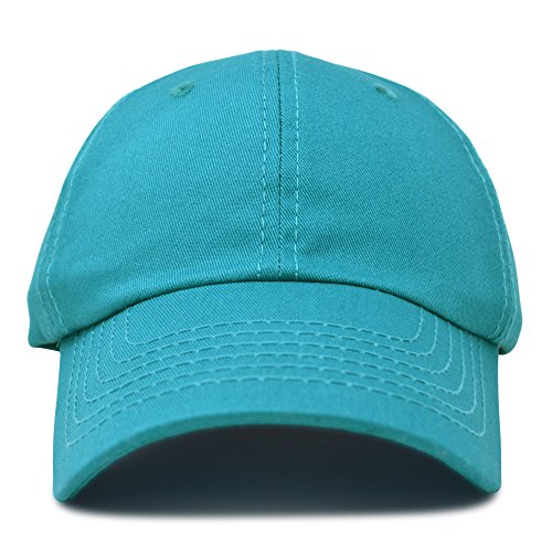 DALIX Baseball Cap Dad Hat Plain Men Women Cotton Adjustable Blank Unstructured Soft - color: Teal