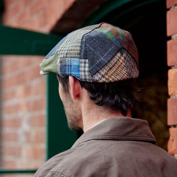 Biddy Murphy Newsboy Flat Cap, 100% Irish Wool - Made in Ireland - color: Multicolor, size: Small