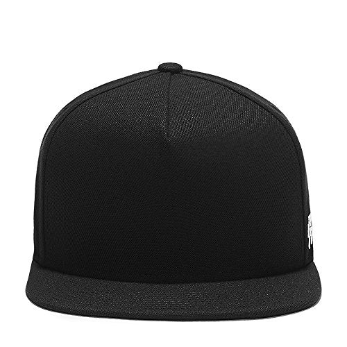 RIOREX Hip hop caps Fashion Animal Embroidery Baseball Cap for Men Adjustable Leather Belt Strapback Baseball Cap - color: Blank Black