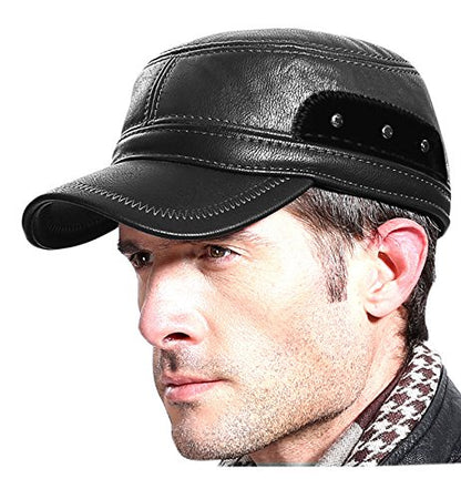Sumolux Winter Leather Cap with Earflap