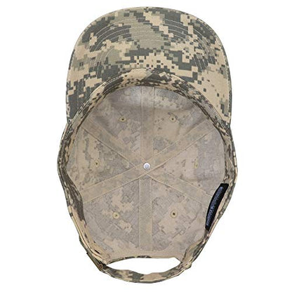 Falari Classic Baseball Cap Dad Hat 100% Cotton Soft Adjustable Size - color: Camouflage - Gray Digital