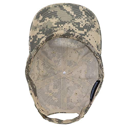 Falari Classic Baseball Cap Dad Hat 100% Cotton Soft Adjustable Size - color: Camouflage - Gray Digital