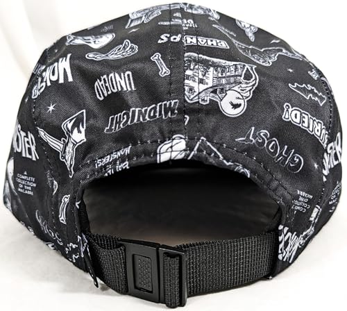 Creepy Co. Vintage Horror Comics 5 Panel HAT Crypt Monster Ghost Phantom Bat Skull Black