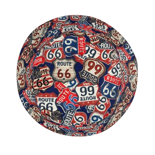 Bucket Hat for Men Women Packable Sun Hats Fisherman Outdoor Summer Travel Hiking Beach Caps - color: Route 66