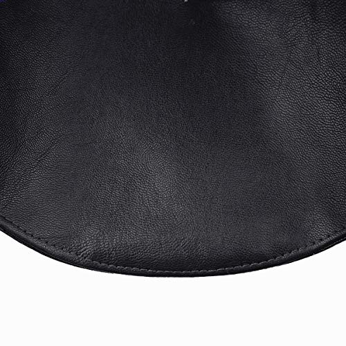 moonsix PU Leather Beret Hat for Women, Beanie Hat Army Military Color Winter hat Adjustable
