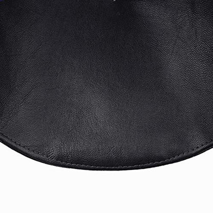 moonsix PU Leather Beret Hat for Women, Beanie Hat Army Military Color Winter hat Adjustable