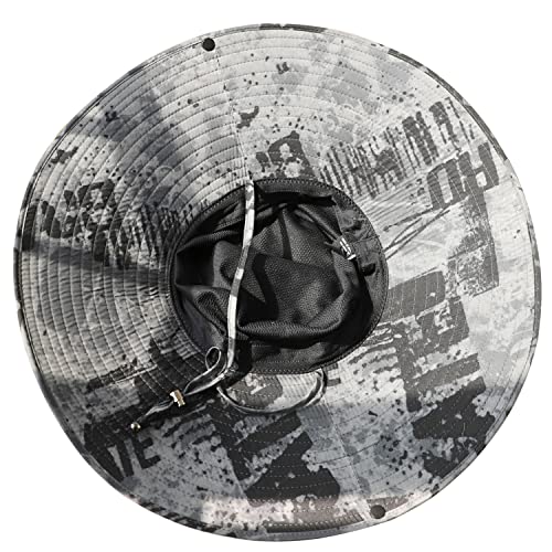 HUAMULAN Men Women 6" Wide Brim Sun Protection Hat Summer Fishing Hats - color: Hn005-shenhui-smo