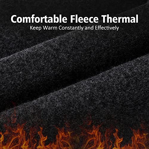 Winter Balaclava Ski Mask for Men Women, Windproof Thermal Face Mask Cold Weather Scarf for Cycling Skiing Climbing - color: Black,grey