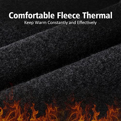 Winter Balaclava Ski Mask for Men Women, Windproof Thermal Face Mask Cold Weather Scarf for Cycling Skiing Climbing - color: Black+black