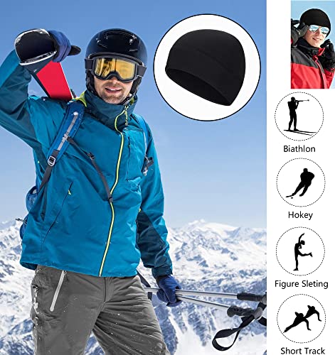 Wild Tribe Synthetic Microfleece Tactical Polartec Watch Cap Fleece Youth Mens Winter Warming Hat Military Skull Cap Beanie - color: Black