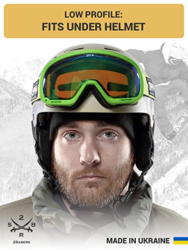 2SBR 2SABERS Fleece Winter Warm Watch Cap - Mens Outdoor Skull Beanie Hat - color: Black, size: X-Large