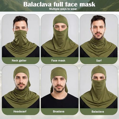 Balaclava Face Mask Sun Protection Men - style: Solid Color Style