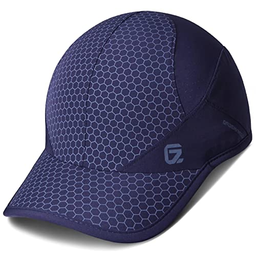 GADIEMKENSD Stretch Running Hat with Soft Brim, Quick Dry, Unstructured, Unisex-Adult - color: Navy