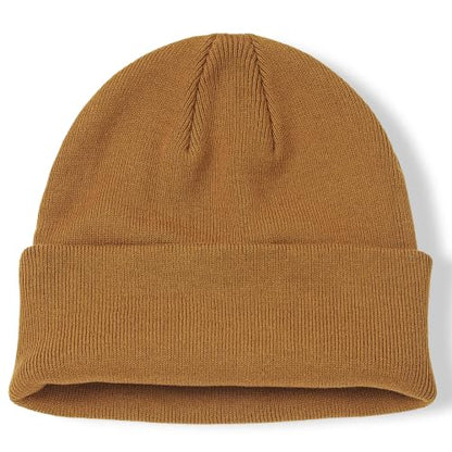 100% Cotton Beanie for Women Men Soft Knit Beanies Warm Winter Hat - color: Coffee