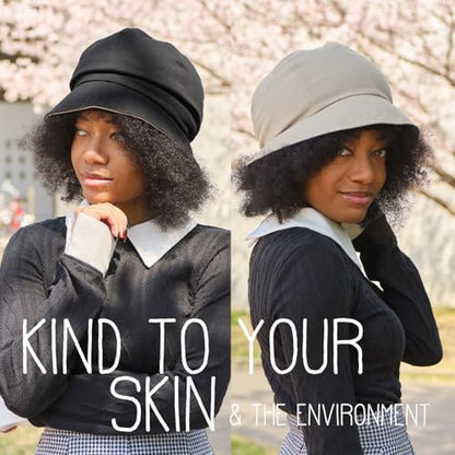 CHARM Reversible Organic Cotton Sun Hat - color: Brown & Beige Gray