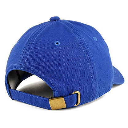 Trendy Apparel Shop Planet Embroidered Low Profile Soft Cotton Dad Hat Cap - color: Royal