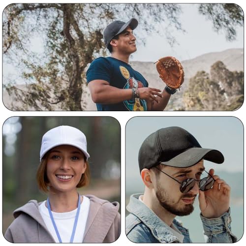 ZH Plain Adjustable Baseball Cap - Lot of 12 Unisex Blank Design Caps - color: Colour Mixture