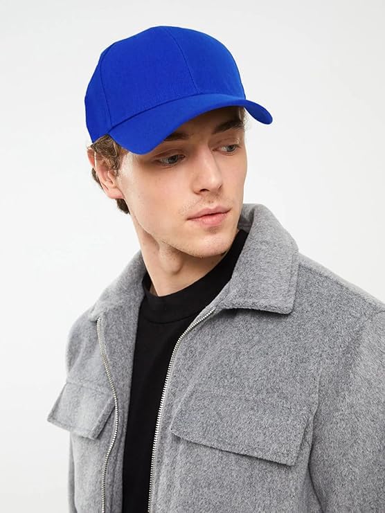 Edoneery Baseball Cap for Men and Women, Low Profile Washed Cotton Dad Hat - color: Dark Blue