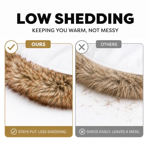 Faux Fur Safety Reflective Plain Plaid Aviator Trapper Hat Snow Ski Trooper Winter Cap - color: 3. Plaid - Gray, size: Small-Medium
