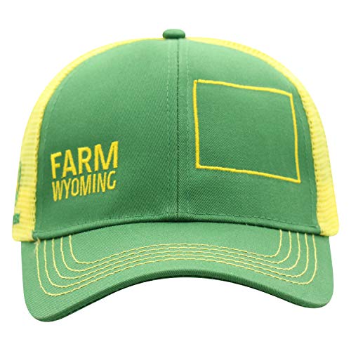 John Deere Farm State Pride Contrast Mesh Back Core Baseball Cap - color: Wyoming