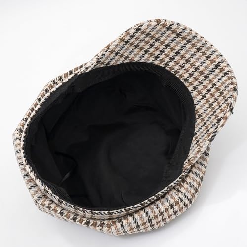 Newsboy Caps for Women Classic Beret Hats Autumn Winter Cap - color: B-beige